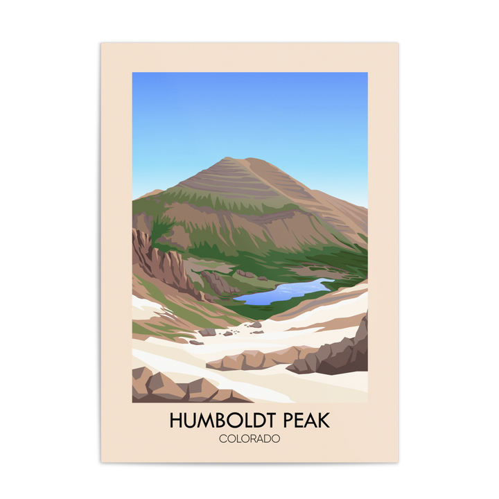 Humboldt Peak Colorado USA Travel Poster