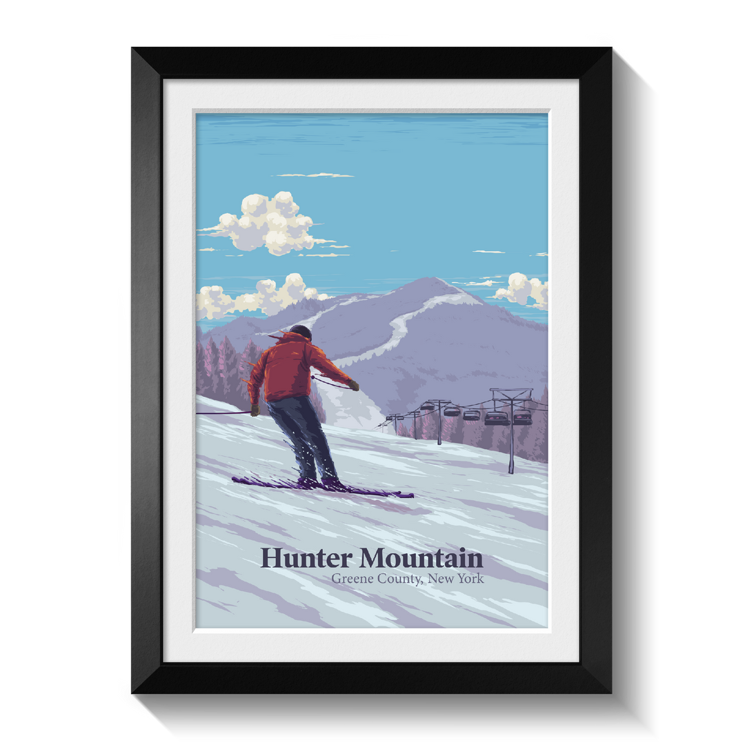 Hunter Mountain Ski Resort Travel Poster