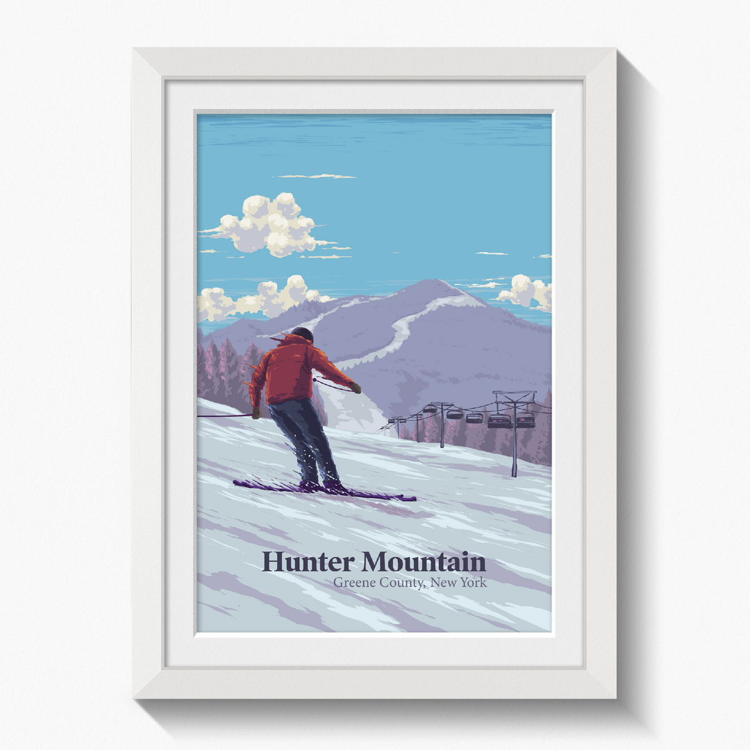 Hunter Mountain Ski Resort Travel Poster