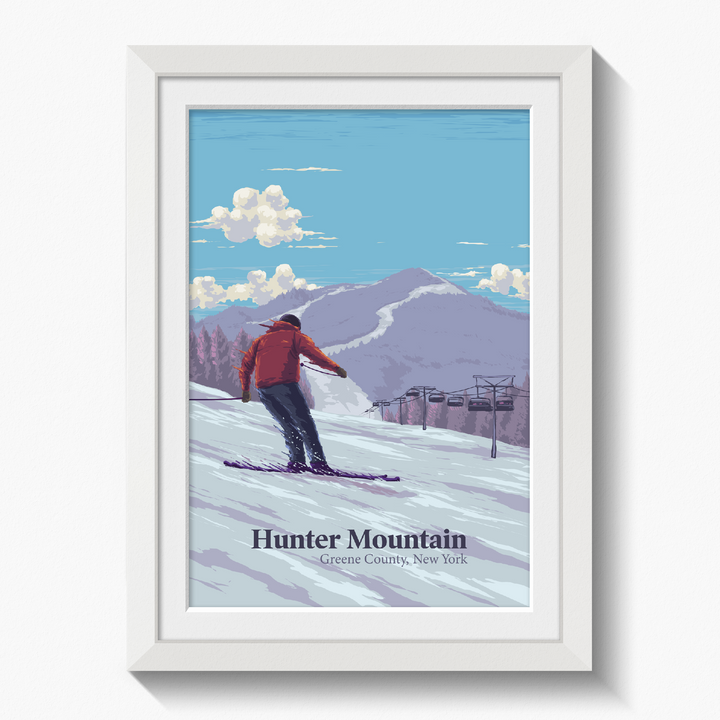 Hunter Mountain Ski Resort Travel Poster