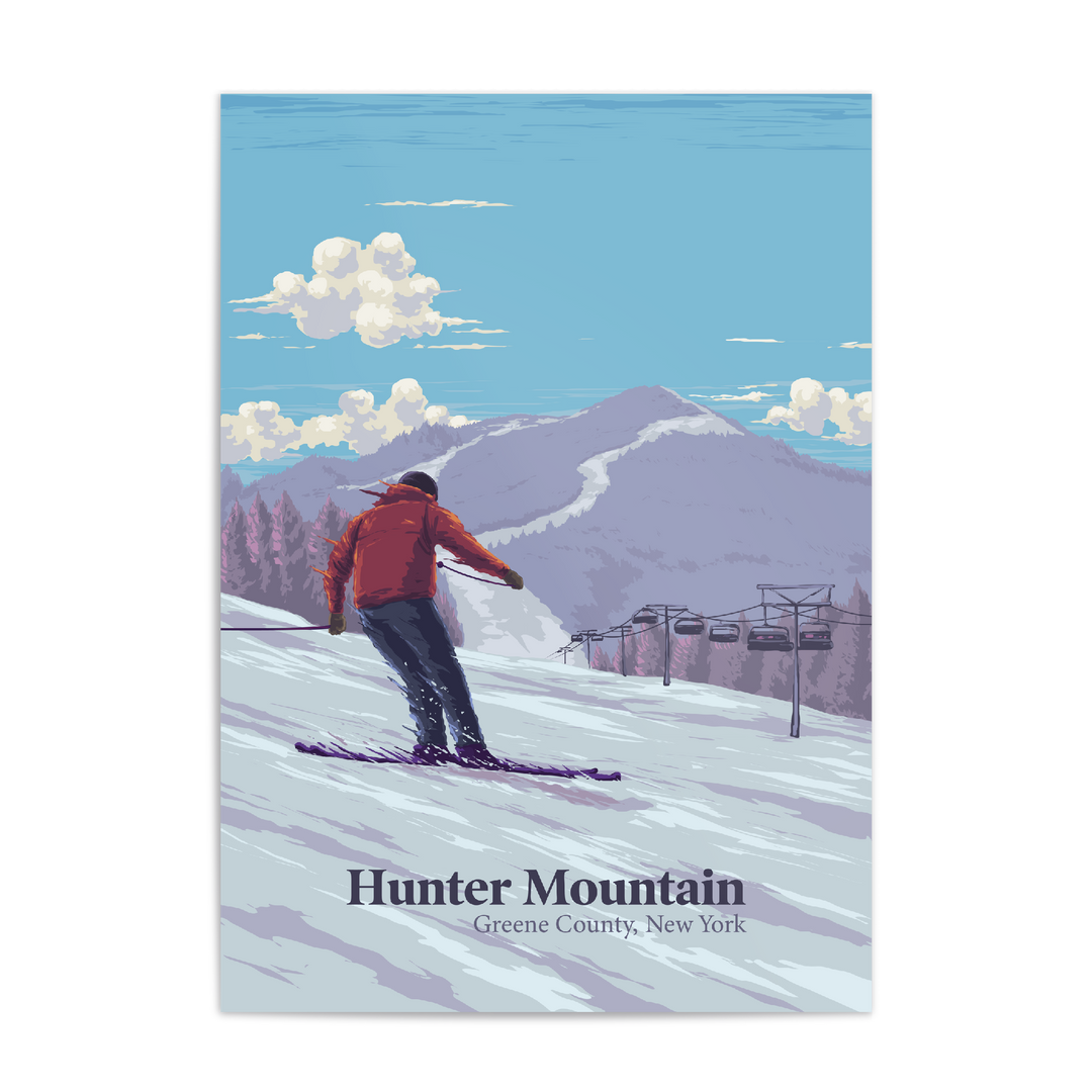 Hunter Mountain Ski Resort Travel Poster
