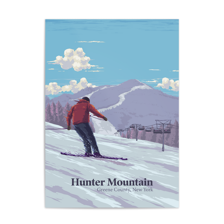 Hunter Mountain Ski Resort Travel Poster
