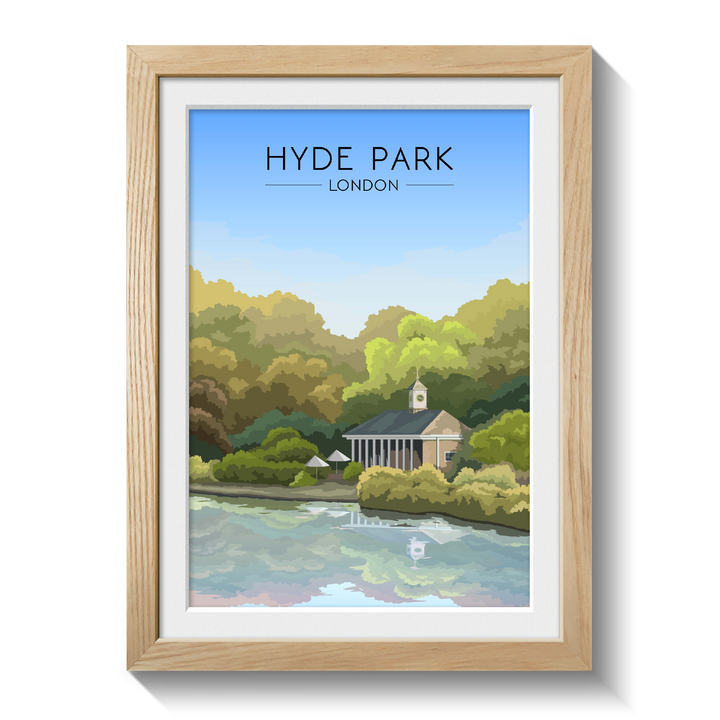 Hyde Park London Travel Poster