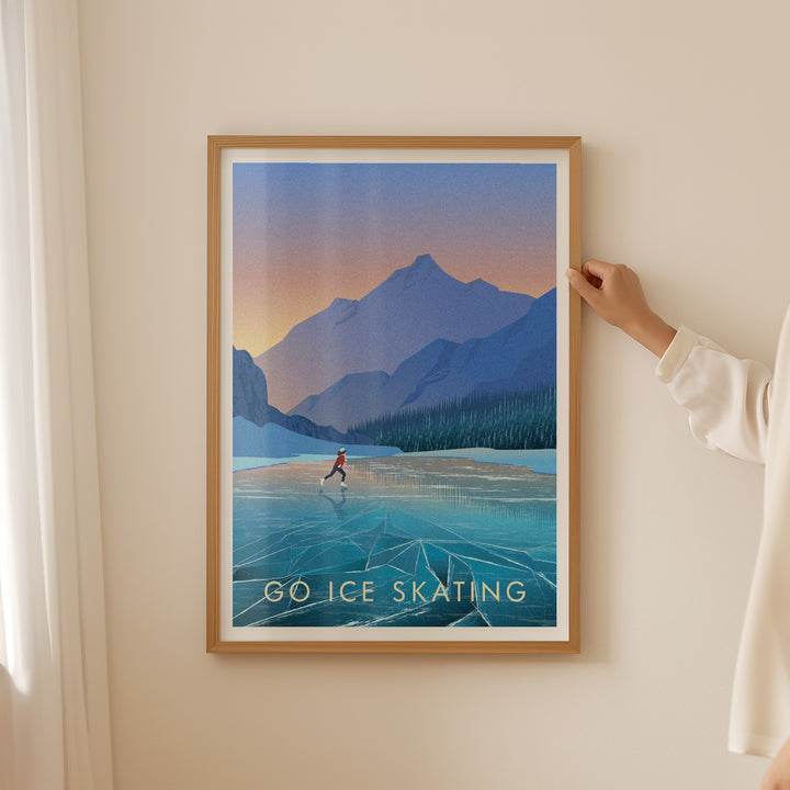 Go Ice Skating Travel Poster