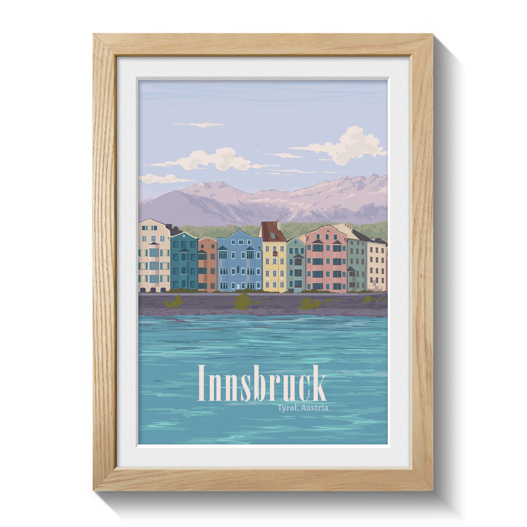 Innsbruck Austria Travel Poster