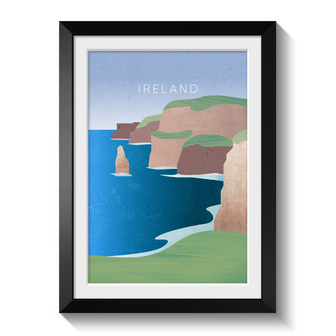 Ireland Minimal Travel Poster