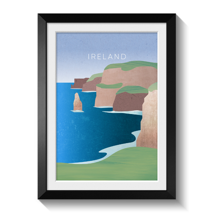 Ireland Minimal Travel Poster