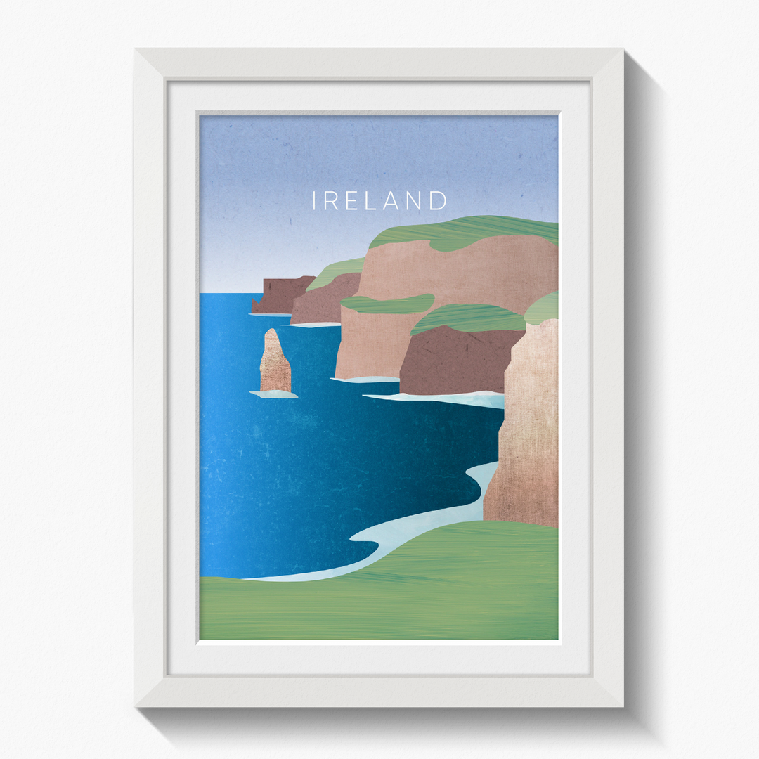 Ireland Minimal Travel Poster