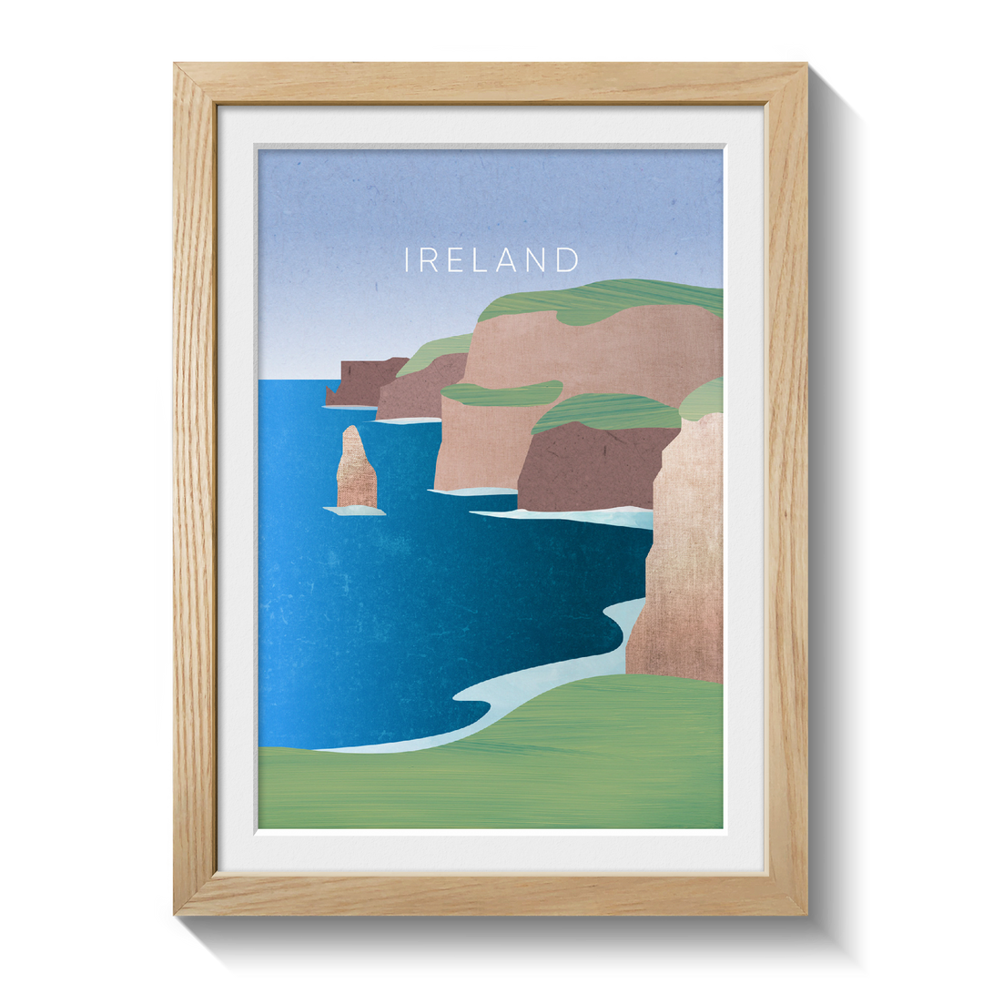 Ireland Minimal Travel Poster