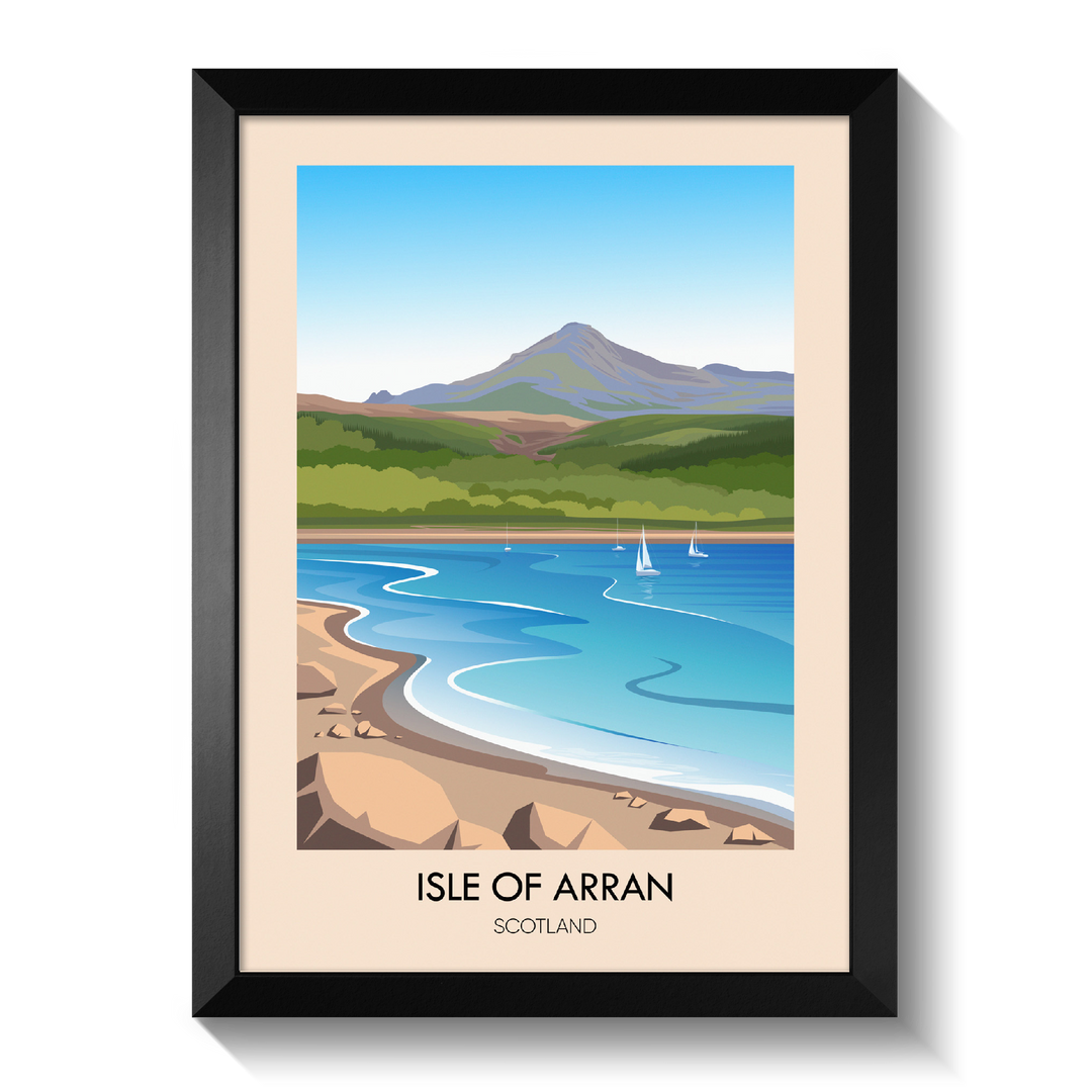 Isle of Arran Scotland Travel Poster