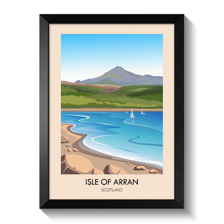 Isle of Arran Scotland Travel Poster