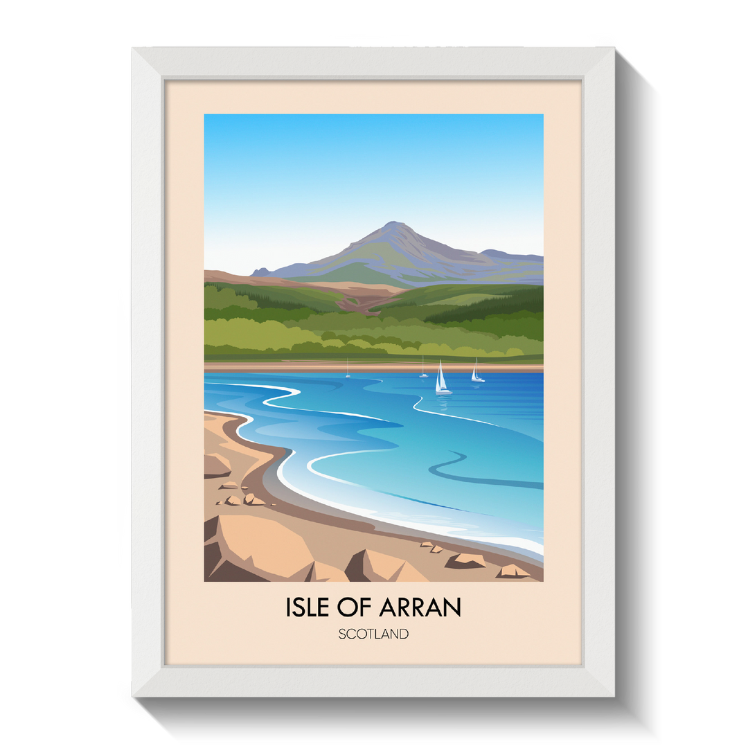 Isle of Arran Scotland Travel Poster