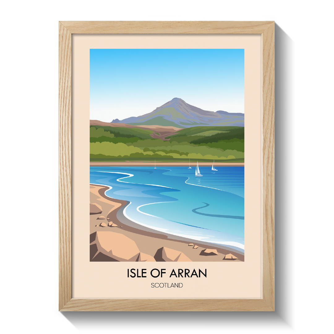Isle of Arran Scotland Travel Poster