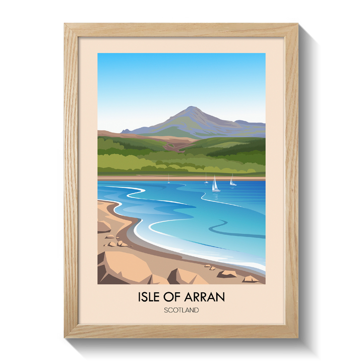 Isle of Arran Scotland Travel Poster
