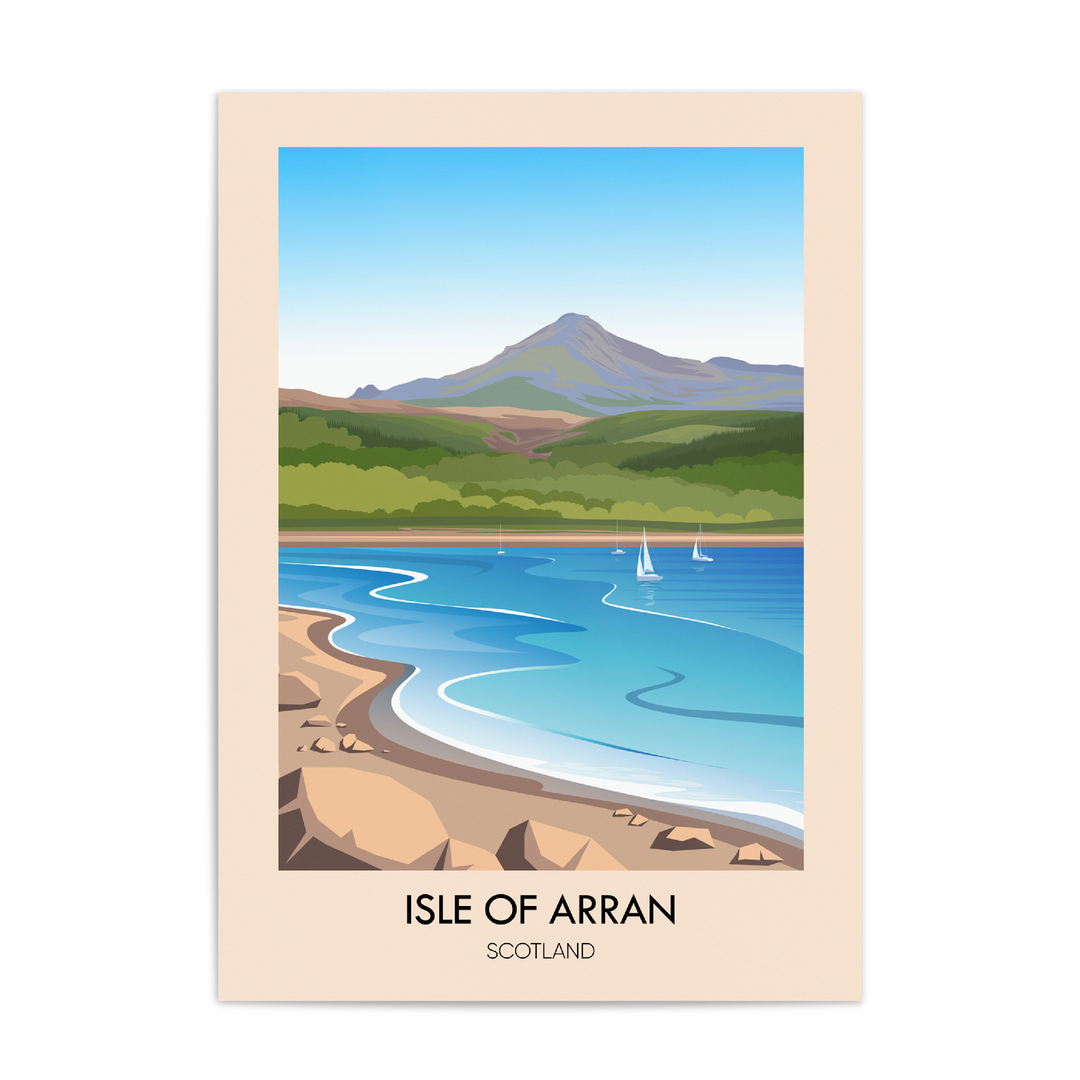 Isle of Arran Scotland Travel Poster