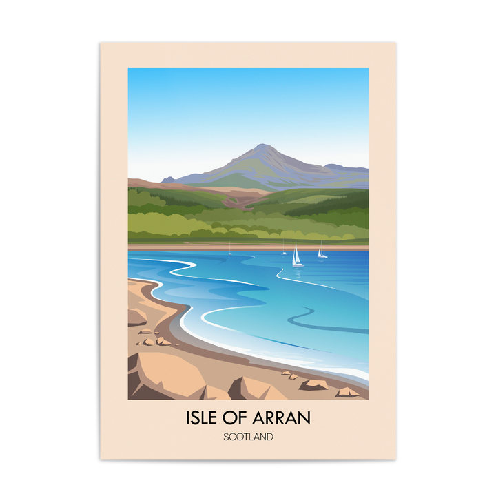Isle of Arran Scotland Travel Poster