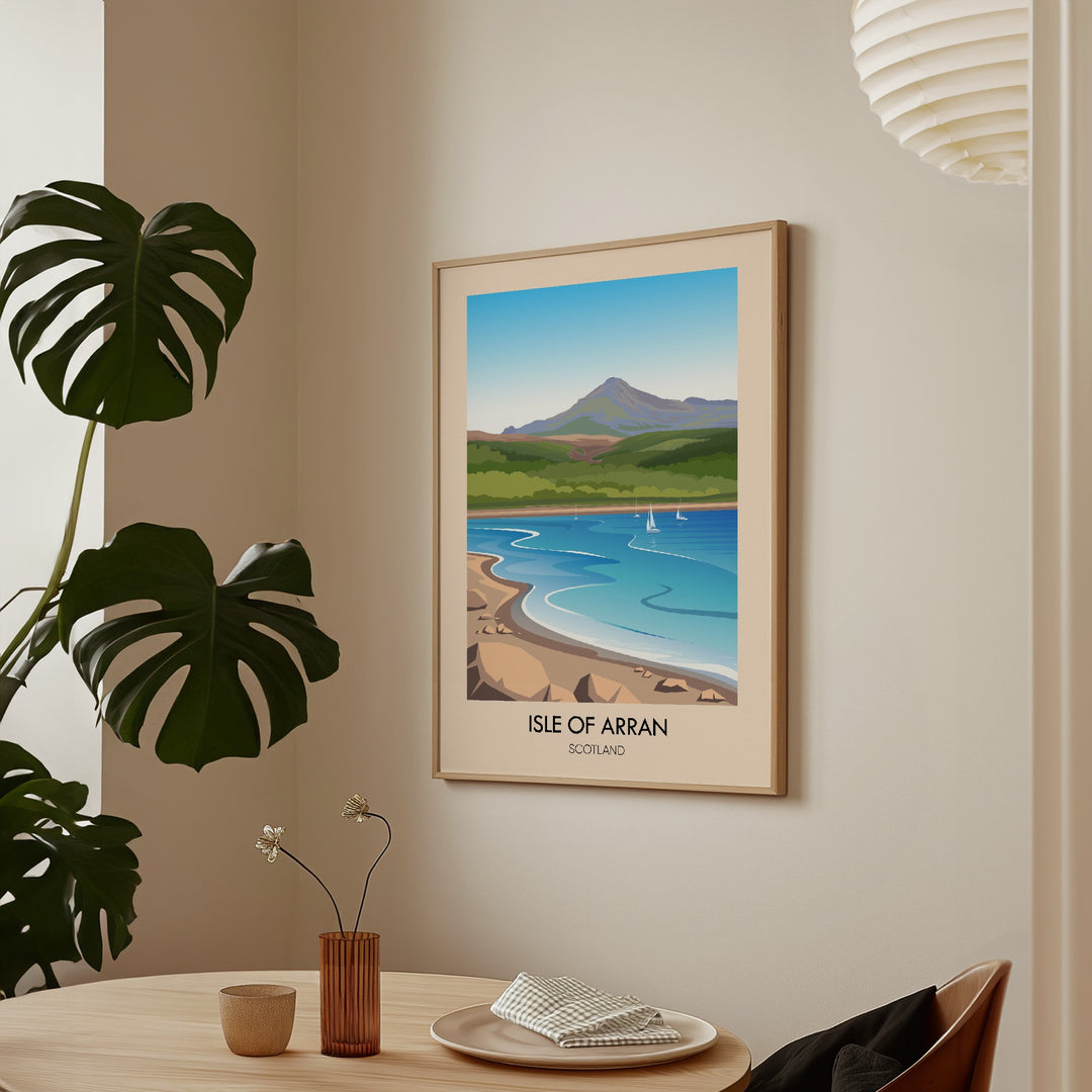 Isle of Arran Scotland Travel Poster