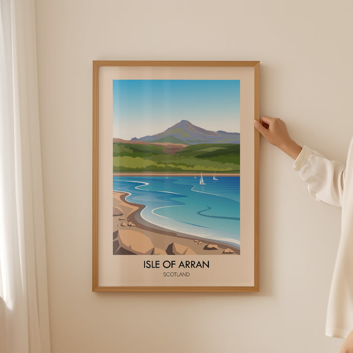 Isle of Arran Scotland Travel Poster