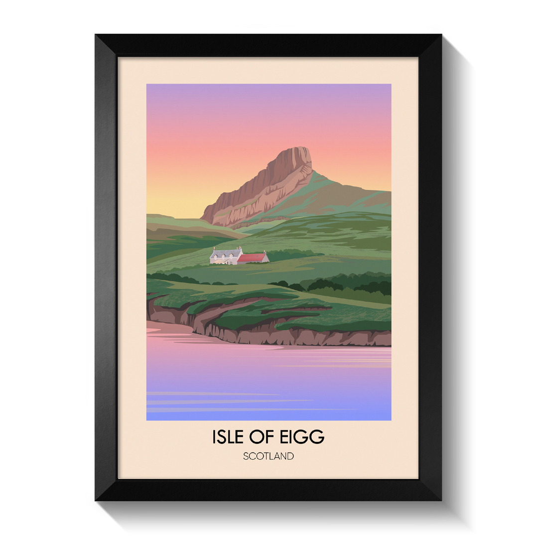 Isle of Eigg Scotland Travel Poster