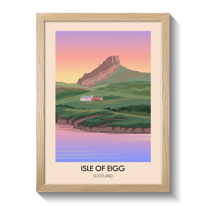 Isle of Eigg Scotland Travel Poster