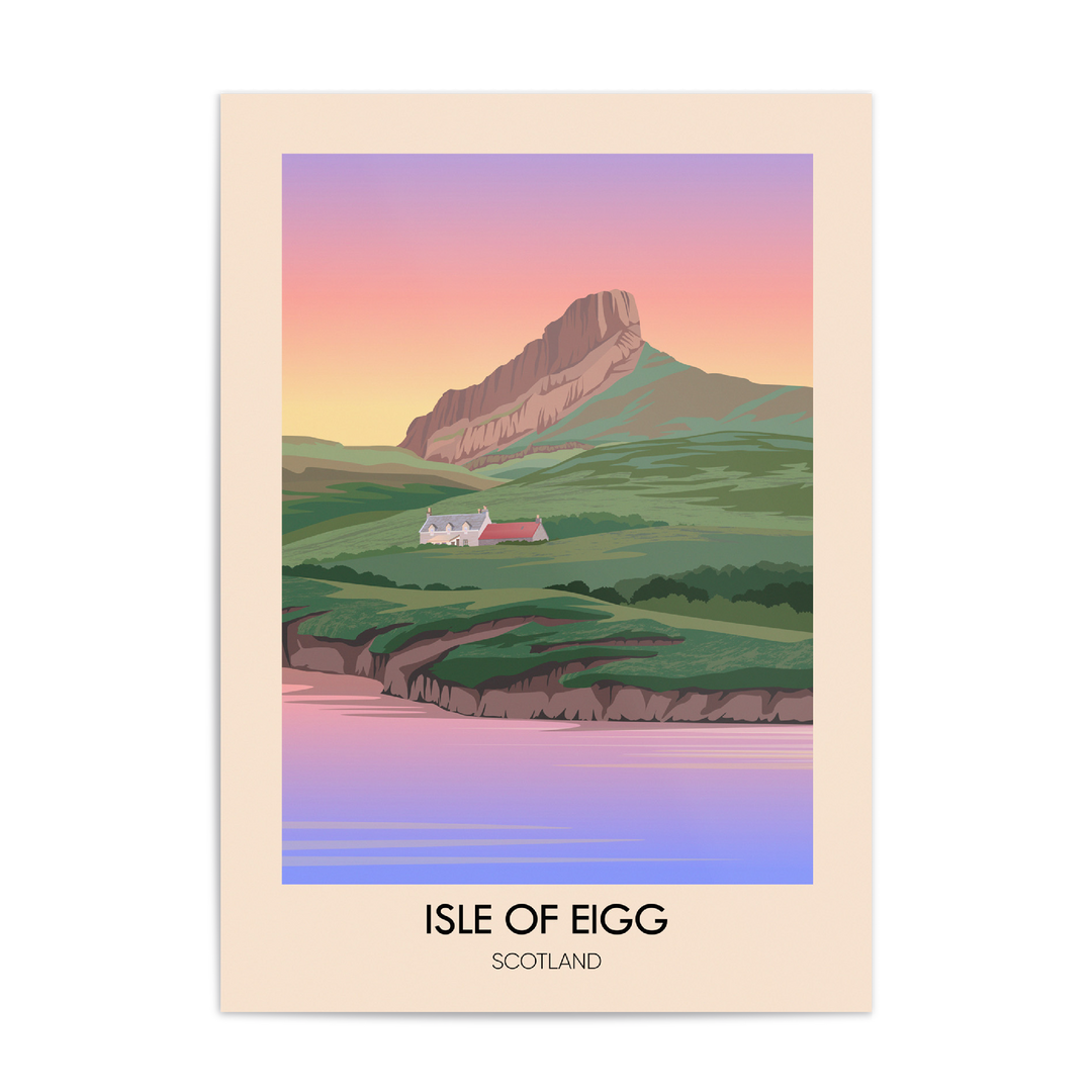 Isle of Eigg Scotland Travel Poster