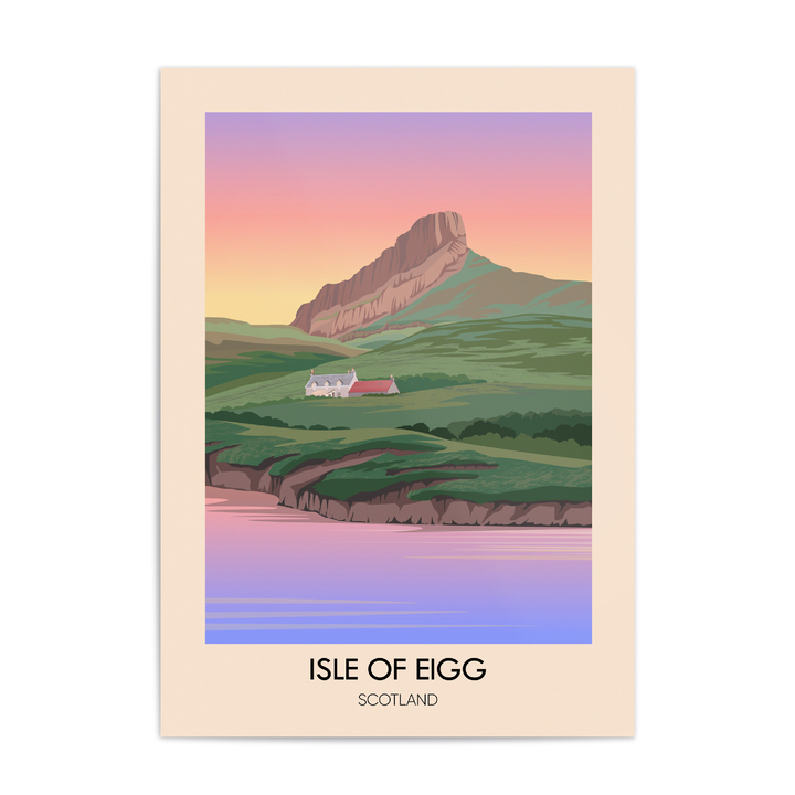 Isle of Eigg Scotland Travel Poster