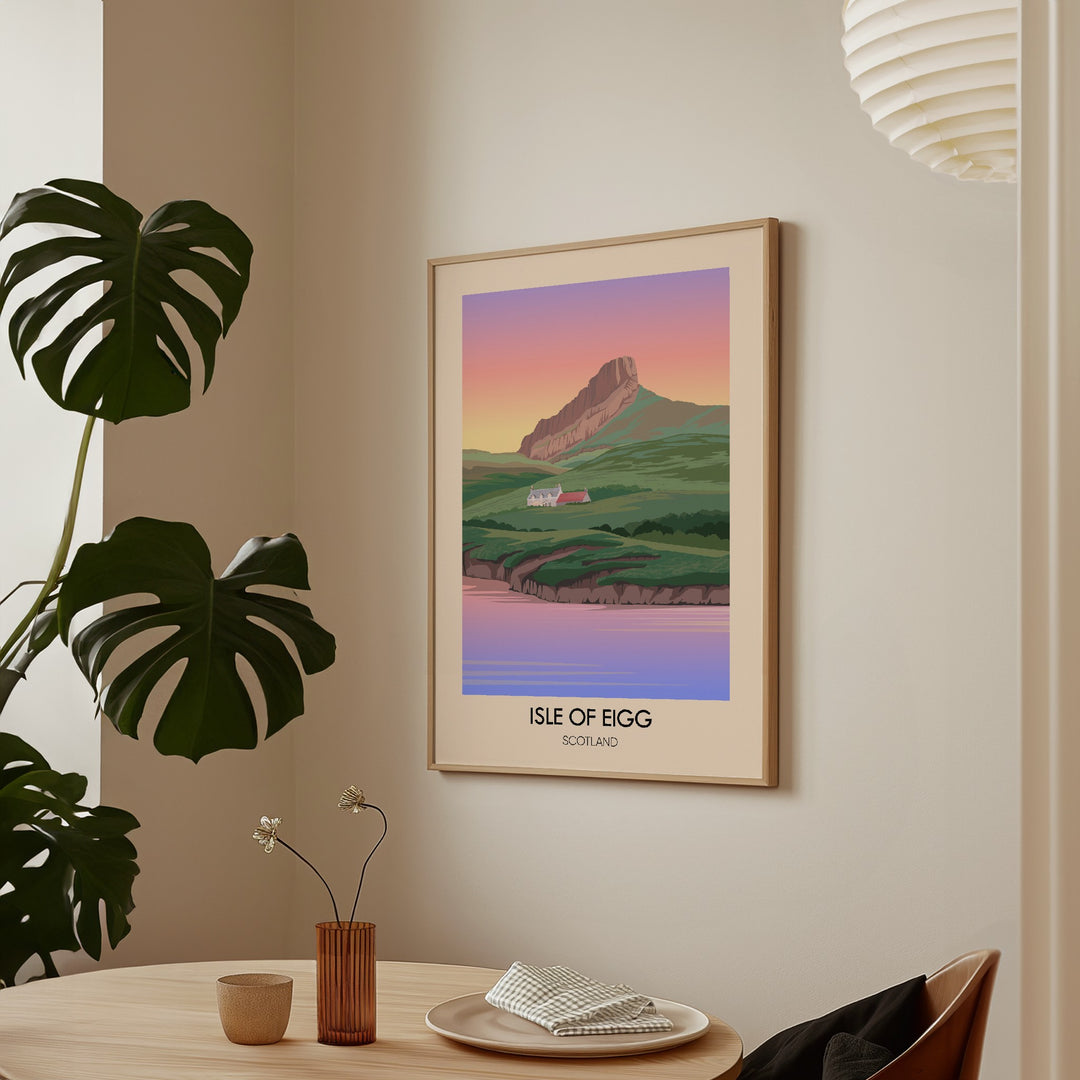 Isle of Eigg Scotland Travel Poster