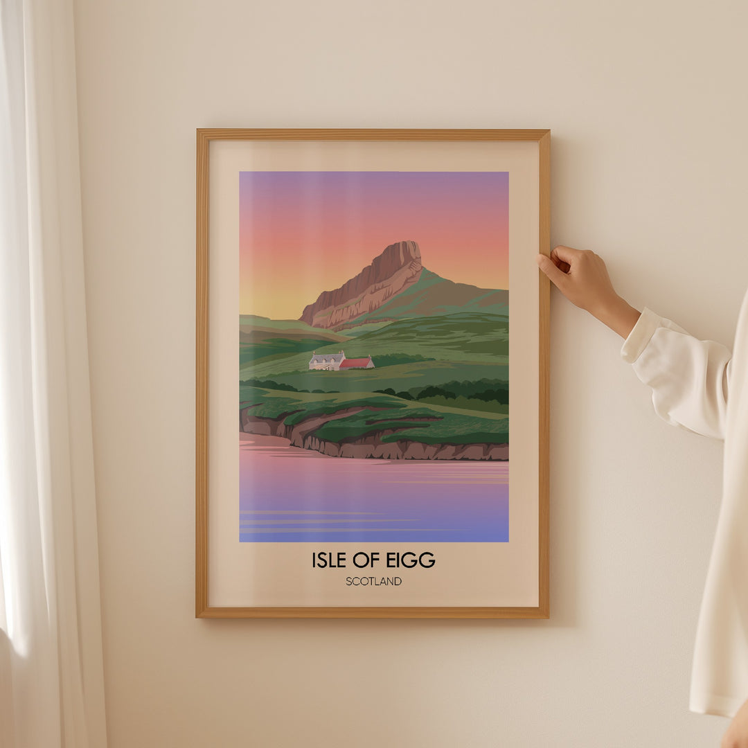 Isle of Eigg Scotland Travel Poster