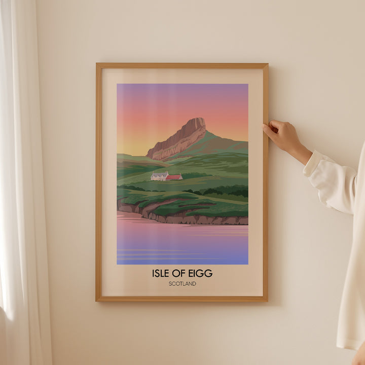 Isle of Eigg Scotland Travel Poster
