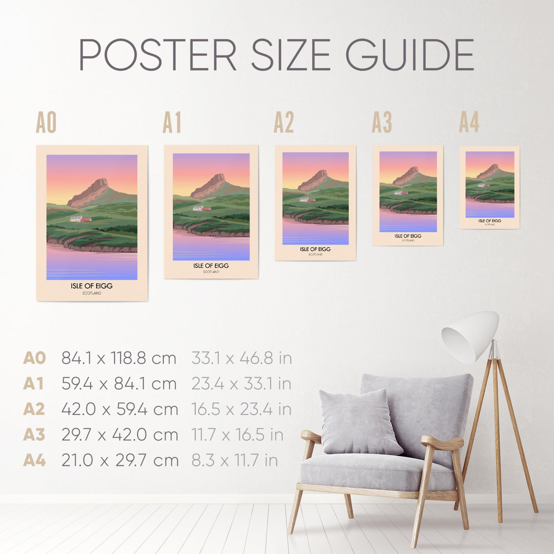 Isle of Eigg Scotland Travel Poster