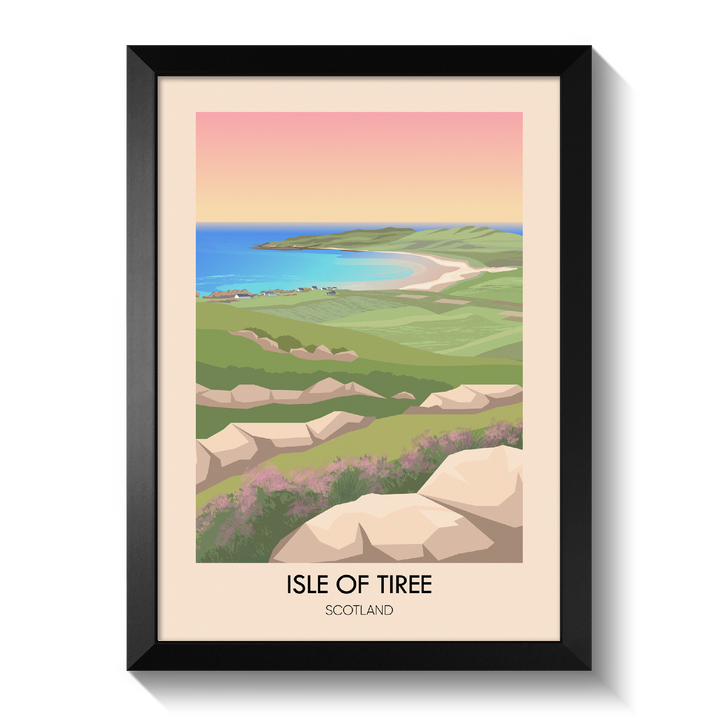 Isle of Tiree Scotland Travel Poster