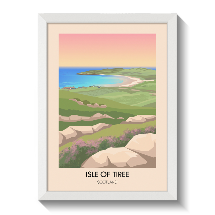 Isle of Tiree Scotland Travel Poster
