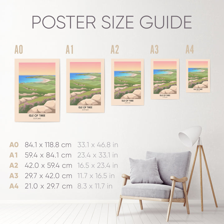 Isle of Tiree Scotland Travel Poster