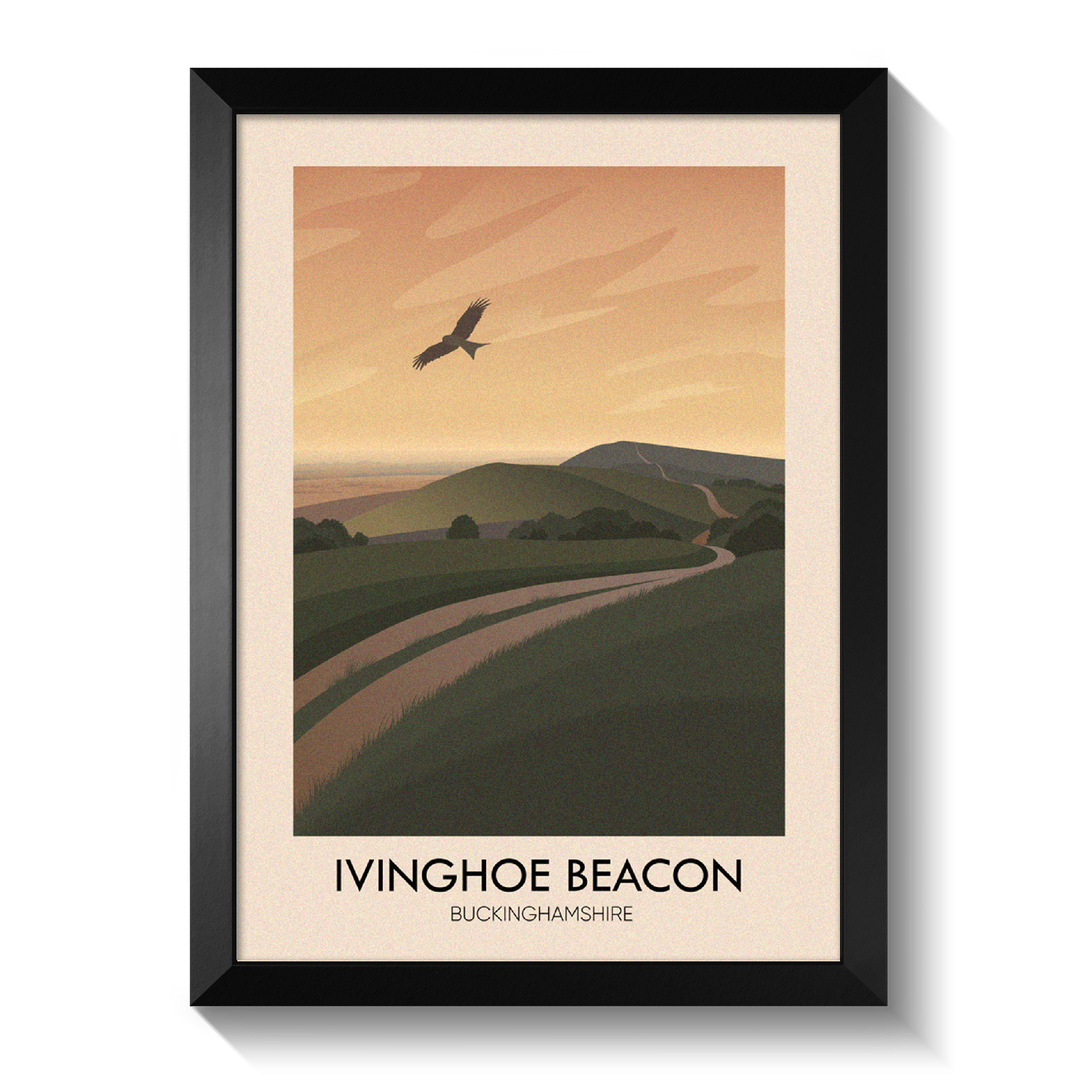 Ivinghoe Beacon Buckinghamshire Travel Poster