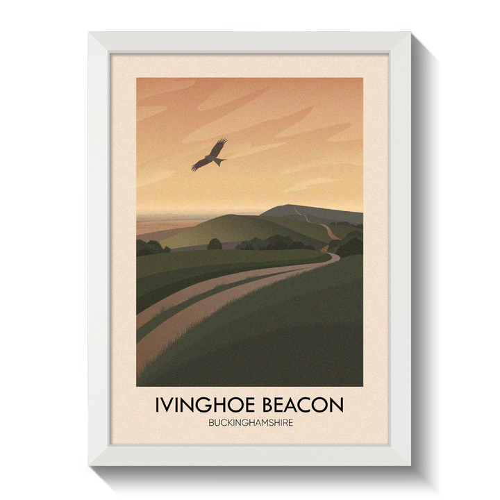 Ivinghoe Beacon Buckinghamshire Travel Poster