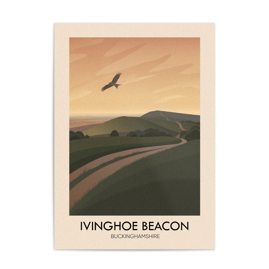 Ivinghoe Beacon Buckinghamshire Travel Poster