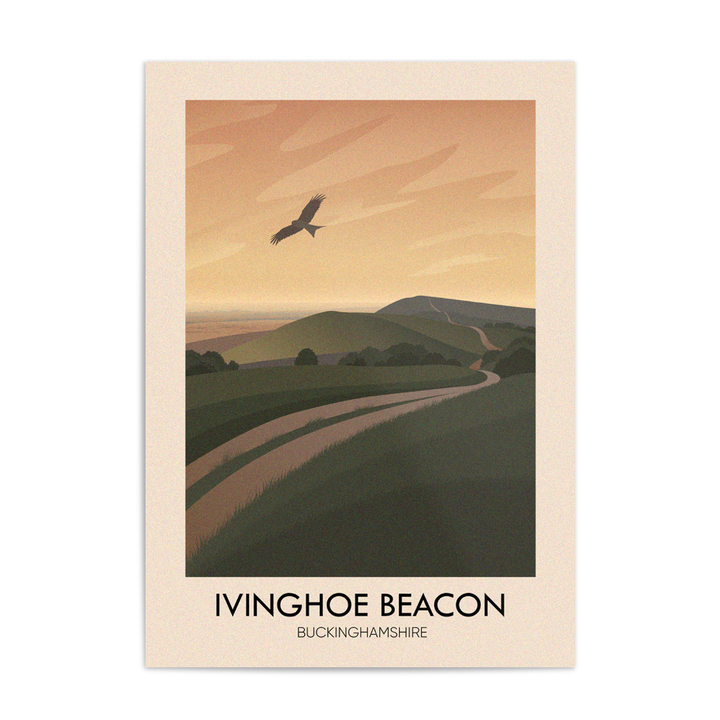Ivinghoe Beacon Buckinghamshire Travel Poster