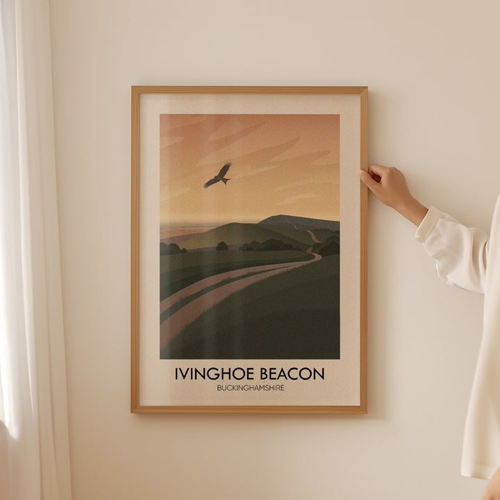 Ivinghoe Beacon Buckinghamshire Travel Poster