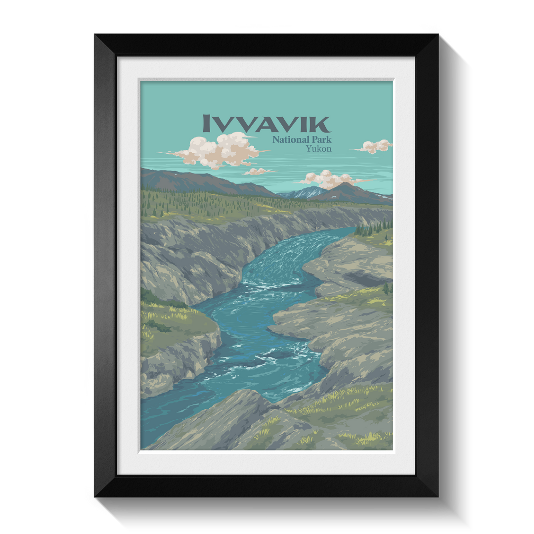 Ivvavik National Park Canada Travel Poster
