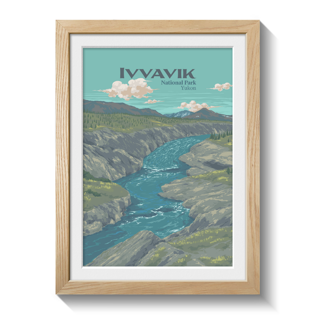 Ivvavik National Park Canada Travel Poster