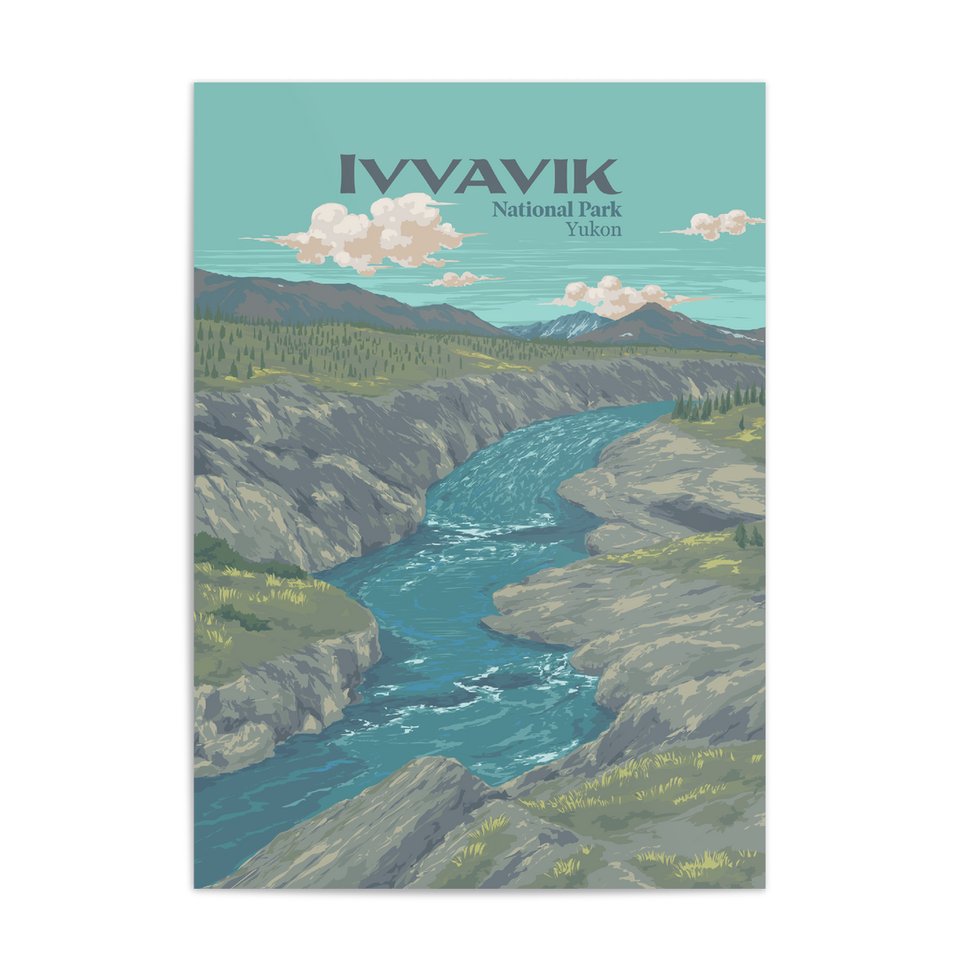 Ivvavik National Park Canada Travel Poster