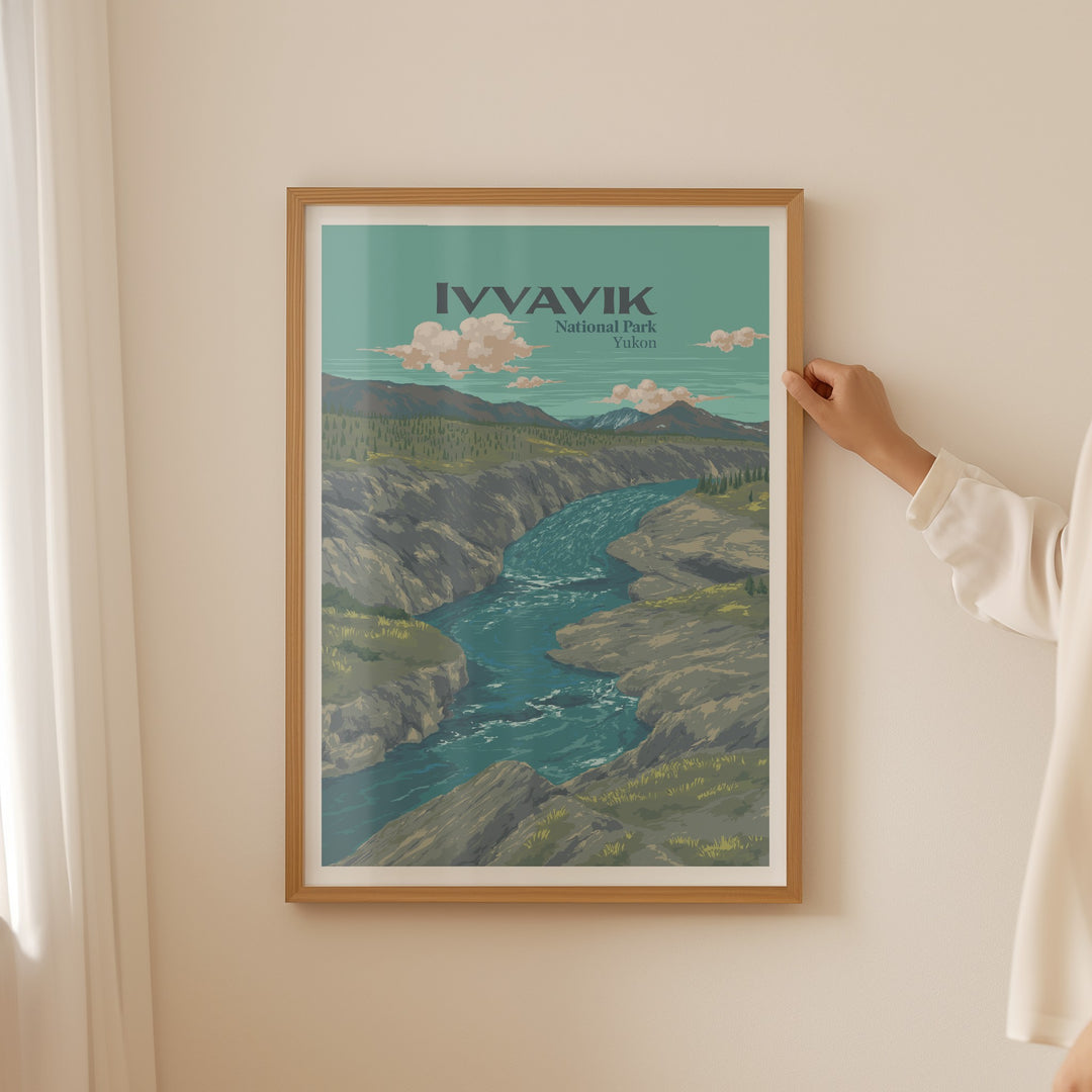 Ivvavik National Park Canada Travel Poster
