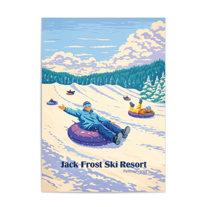 Jack Frost Pennsylvania USA Ski Resort Travel Poster