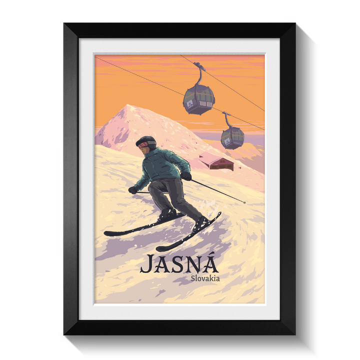 Jasna Ski Resort Slovakia Travel Poster