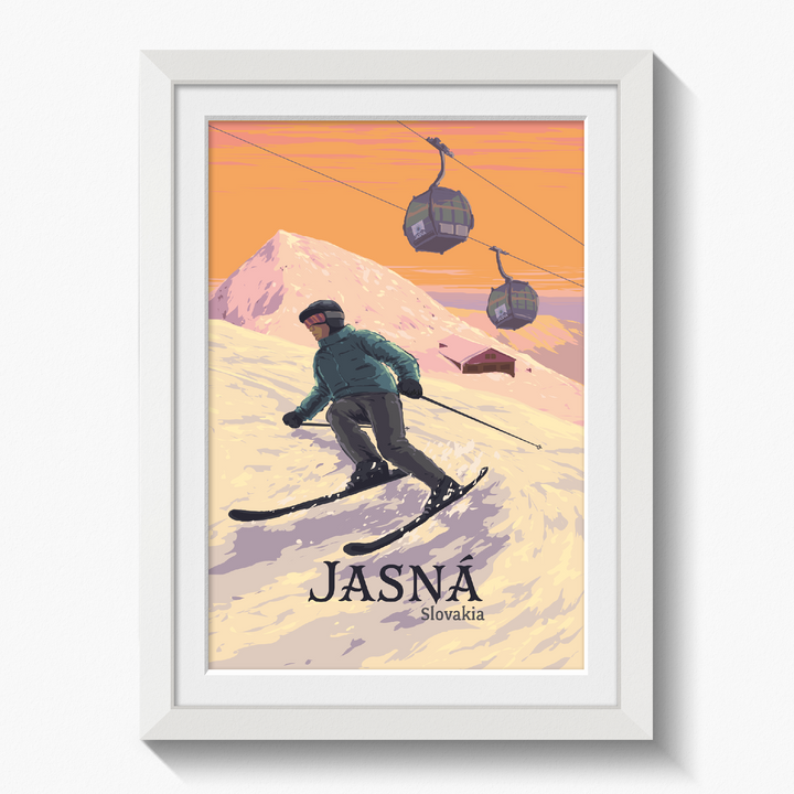 Jasna Ski Resort Slovakia Travel Poster