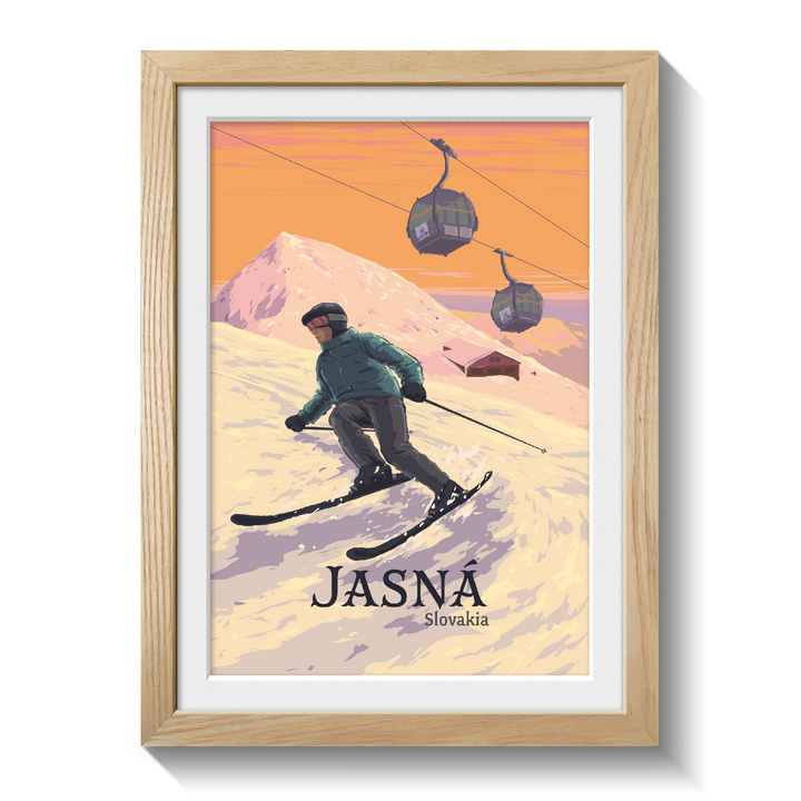 Jasna Ski Resort Slovakia Travel Poster