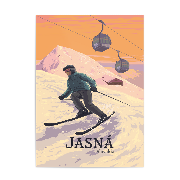 Jasna Ski Resort Slovakia Travel Poster