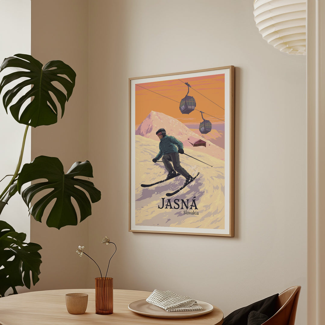 Jasna Ski Resort Slovakia Travel Poster