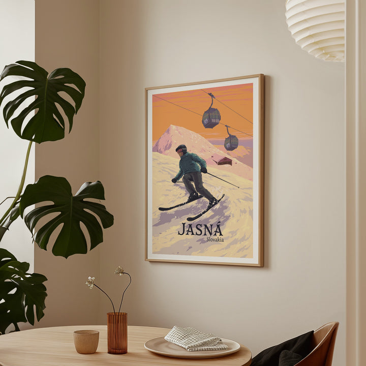 Jasna Ski Resort Slovakia Travel Poster