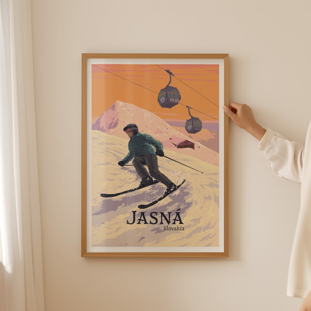 Jasna Ski Resort Slovakia Travel Poster
